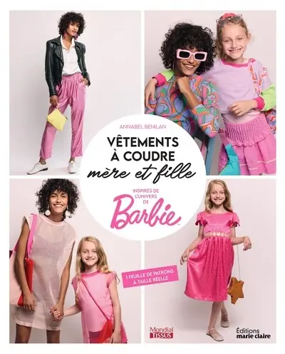 Vêtements à coudre mère et fille : inspirés de l'univers de Barbie
