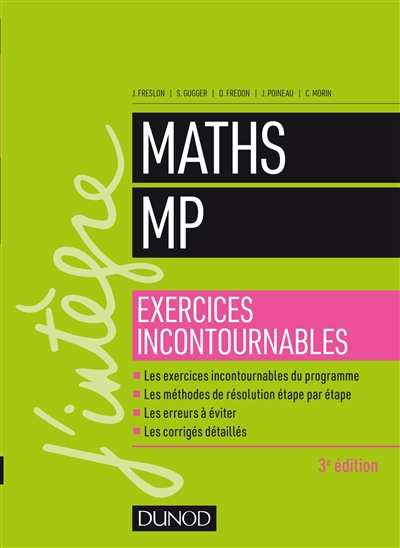 Maths MP : exercices incontournables
