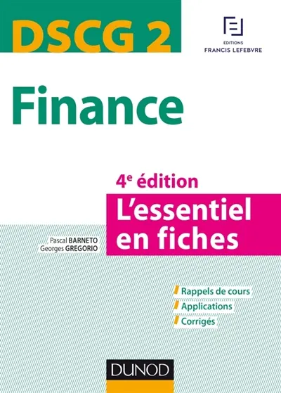 Finance DSCG 2 : l'essentiel en fiches