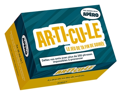 Petit apéro : Ar-ti-cu-le, 2e éd