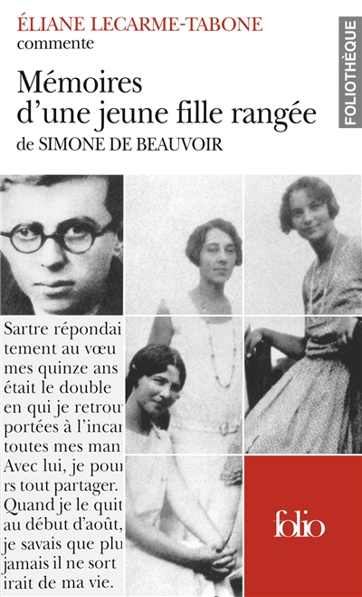 Mémoires d'une jeune fille rangée de Simone de Beauvoir