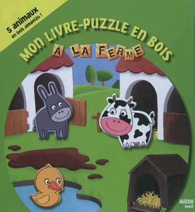 mon livre-puzzle en bois à la ferme