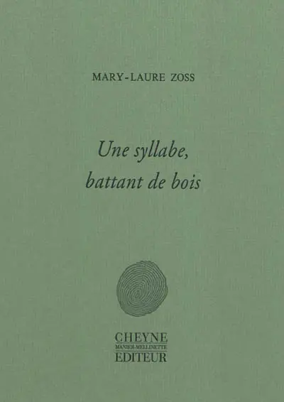 Une syllabe : battant de bois