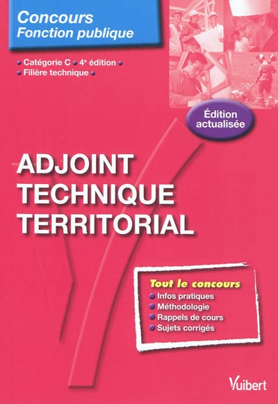 Adjoint technique territorial : catégorie C, filière technique