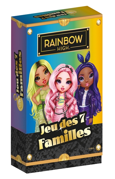 Rainbow High : boîte de cartes : jeu des 7 familles