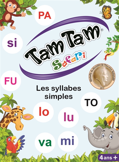 Tam tam safari : les syllabes simples