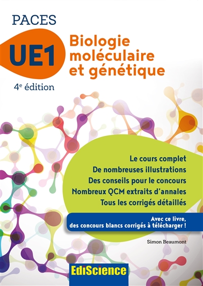 Biologie moléculaire et génétique : UE1 : PACES