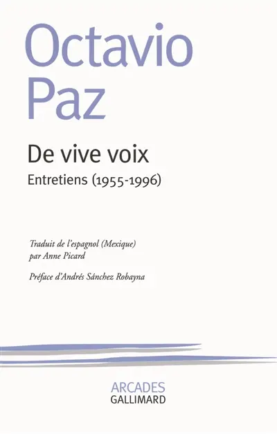 De vive voix : entretiens 1955-1996