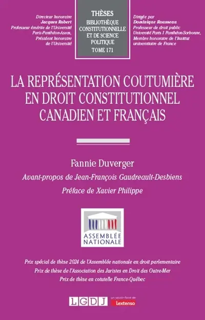 La représentation coutumière en droit constitutionnel canadien et français