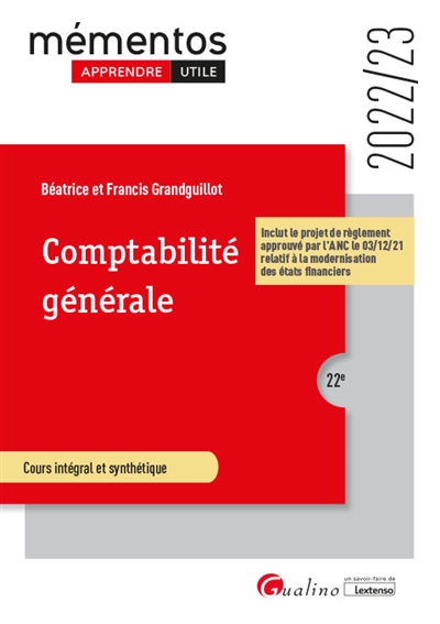 Comptabilité générale : cours intégral et synthétique : 2022-2023