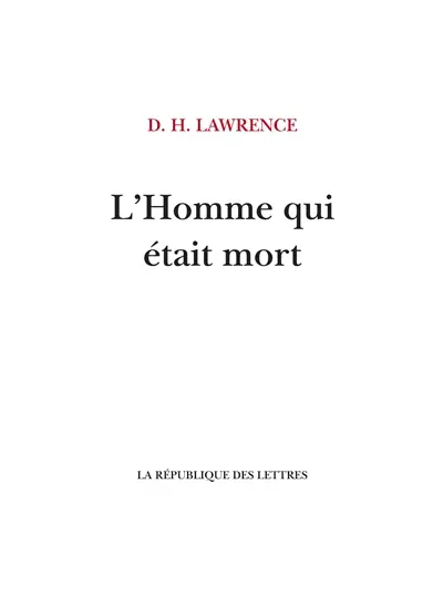 L'homme qui était mort