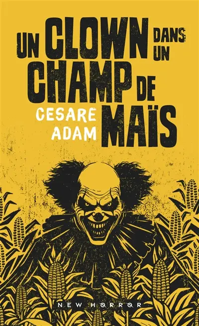 Un clown dans un champ de maïs