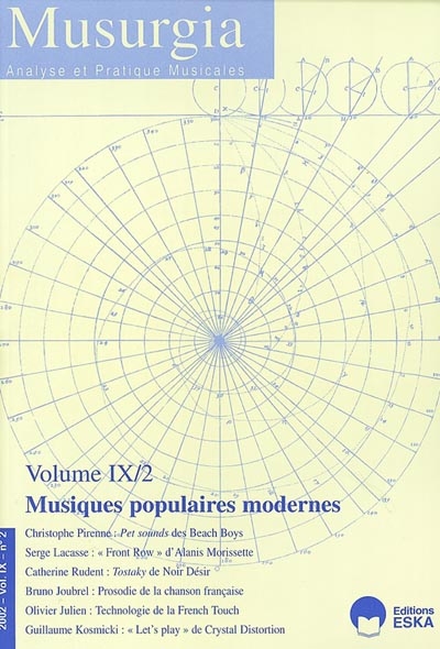 Musurgia, n° 2 (2002). Musiques populaires modernes