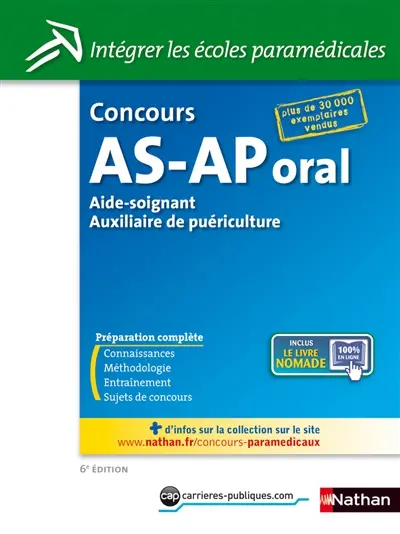 Concours AS-AP : aide-soignant, auxiliaire de puériculture : oral