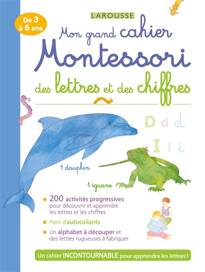 Mon grand cahier Montessori des lettres et des chiffres