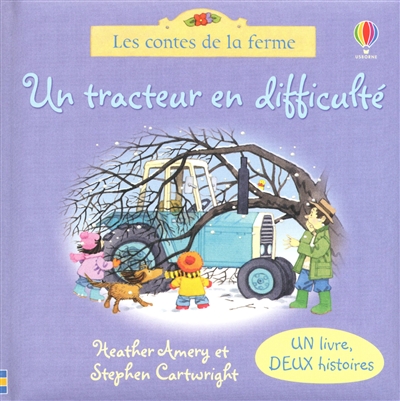 Un tracteur en difficulté. Le chaton a disparu