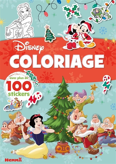 Noël, hiver : coloriage : avec plus de 100 stickers