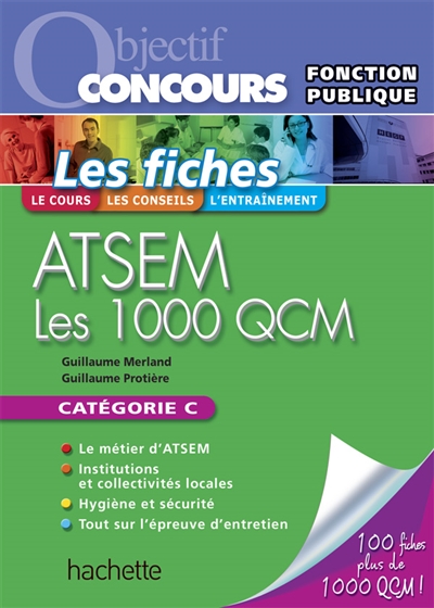 ATSEM, 100 fiches-1.000 QCM : catégorie C