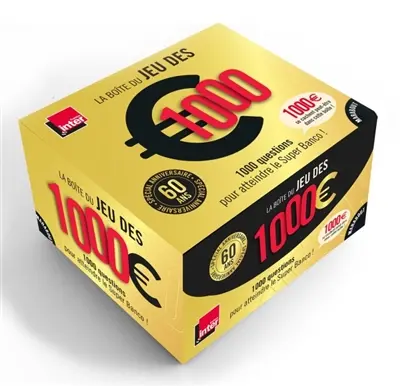 La boîte du jeu des 1.000 euros : 1.000 questions pour atteindre le Super Banco !