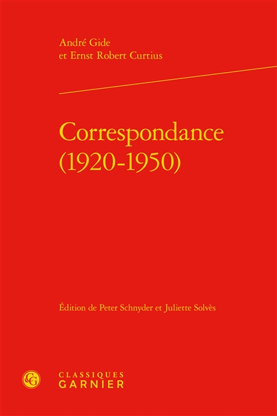 Correspondance : 1920-1950