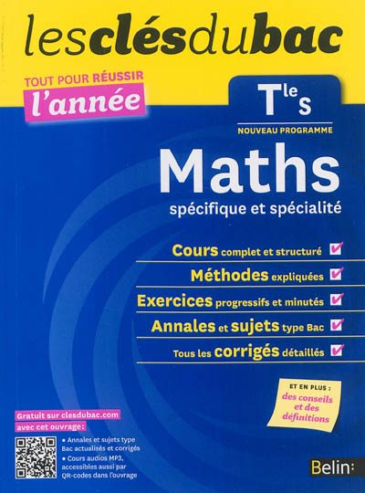 Maths spécifique et spécialité terminale S : nouveau programme