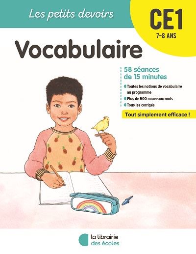 Vocabulaire CE1, 7-8 ans : 58 séances de 15 minutes