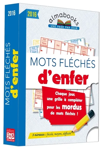 Mots fléchés d'enfer 2016 : intermède : chaque jour, une grille à compléter pour les mordus de mots fléchés !