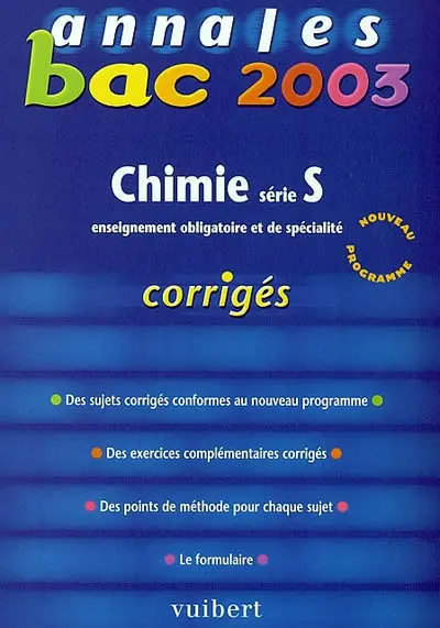 Chimie, série S