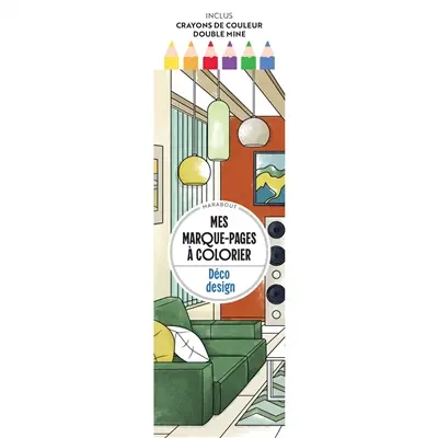 Déco design : mes marque-pages à colorier