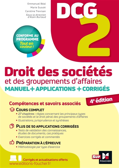 DCG 2, droit des sociétés...