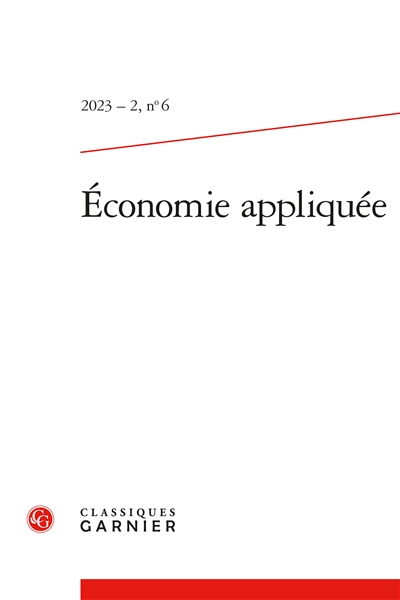 Economie appliquée, n° 6