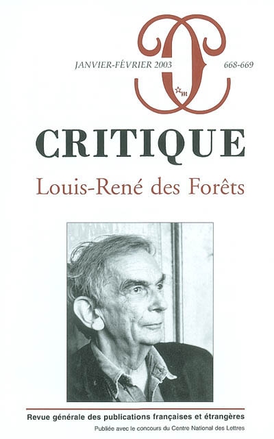 Critique, n° 668. Louis-René Des Forêts