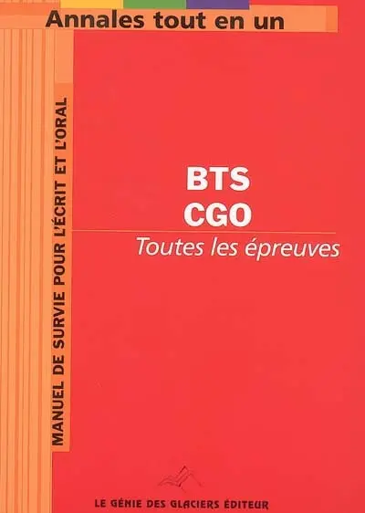Annales tout en 1 BTS CGO