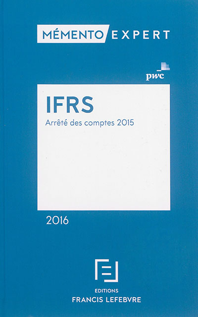 IFRS 2016 : arrêté des...