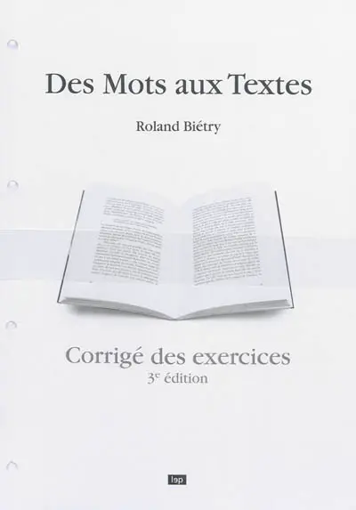 Des mots aux textes : corrigé des exercices