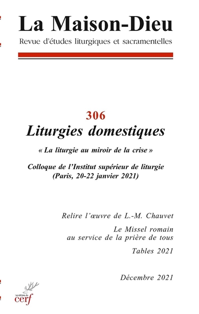 Maison Dieu (La), n° 306....