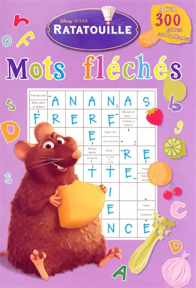 Ratatouille : mots fléchés : 27 grilles avec corrigés
