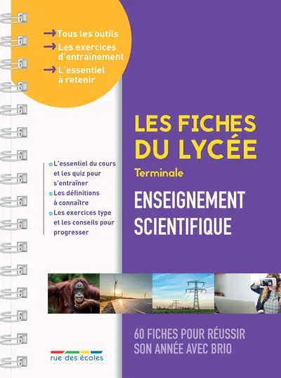 Enseignement scientifique terminale : 60 fiches pour réussir son année avec brio