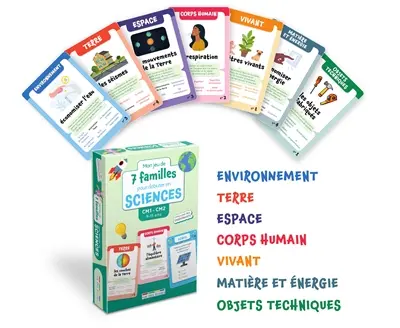 Mon jeu des 7 familles pour débuter en sciences : CM1, CM2, 8-11 ans Mon jeu des 7 familles pour débuter en sciences : CM1, CM2, 8-11 ans