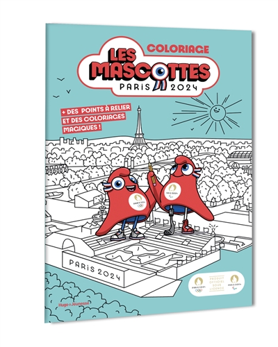 Les mascottes Paris 2024 : coloriage : + des points à relier et des coloriages magiques !