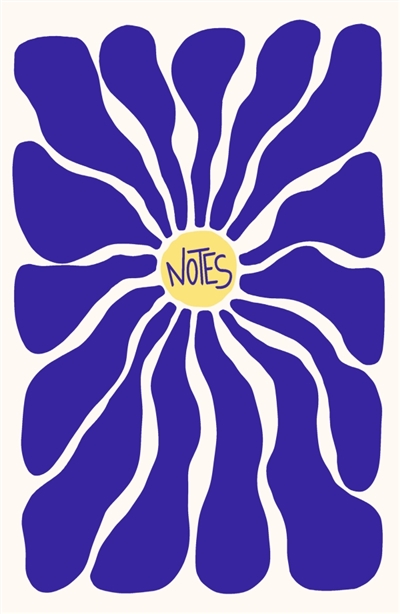 Carnet Fleur bleue