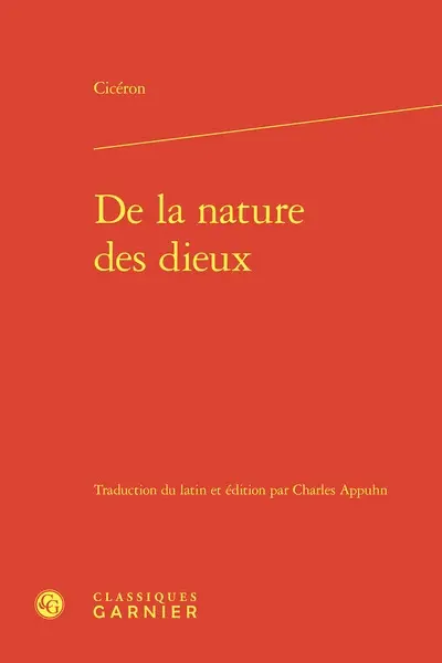 De la nature des dieux