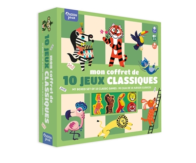 mon coffret de 10 jeux classiques. my boxed set of 10 classic games. mi caja de 10 juegos classicos