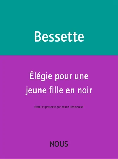Elégie pour une jeune fille en noir