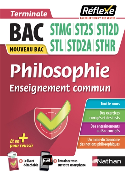 Philosophie enseignement commun terminale, bac STMG, ST2S, STI2D, STL, STD2A, STHR : nouveau bac
