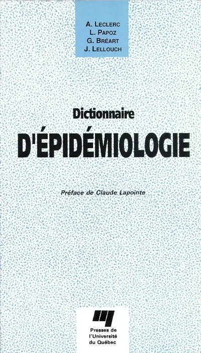 Dictionnaire d'épidemiologie