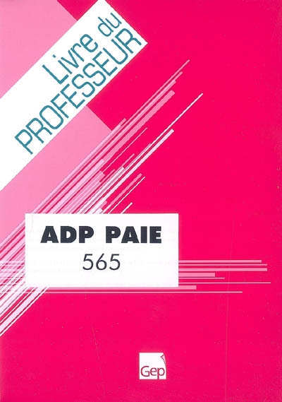 ADP paie : livre du professeur