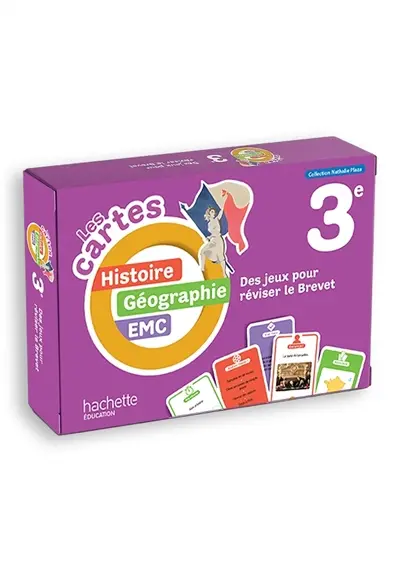Les cartes histoire géographie, EMC 3e : des jeux pour réviser le brevet