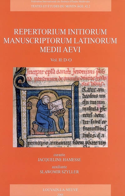 Repertorium initiorum manuscriptorum latinorum medii aevi. Vol. 2. D-O