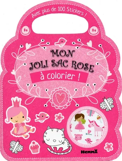 Mon joli sac rose à colorier !